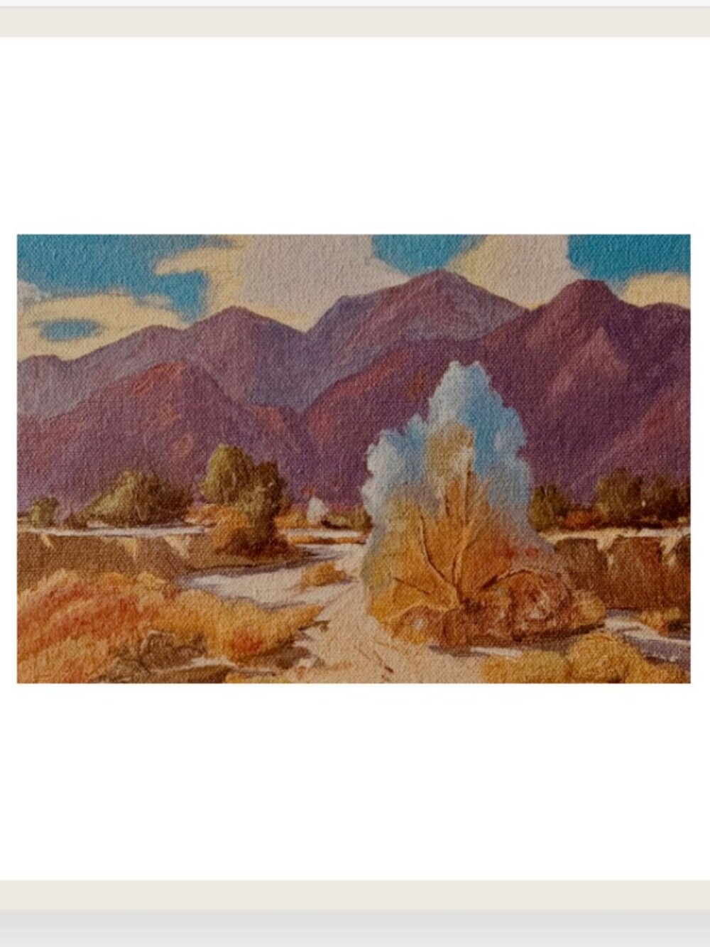 Framed Fine Art Print of Desert Landscape. Limited Edition - 8" x 10"